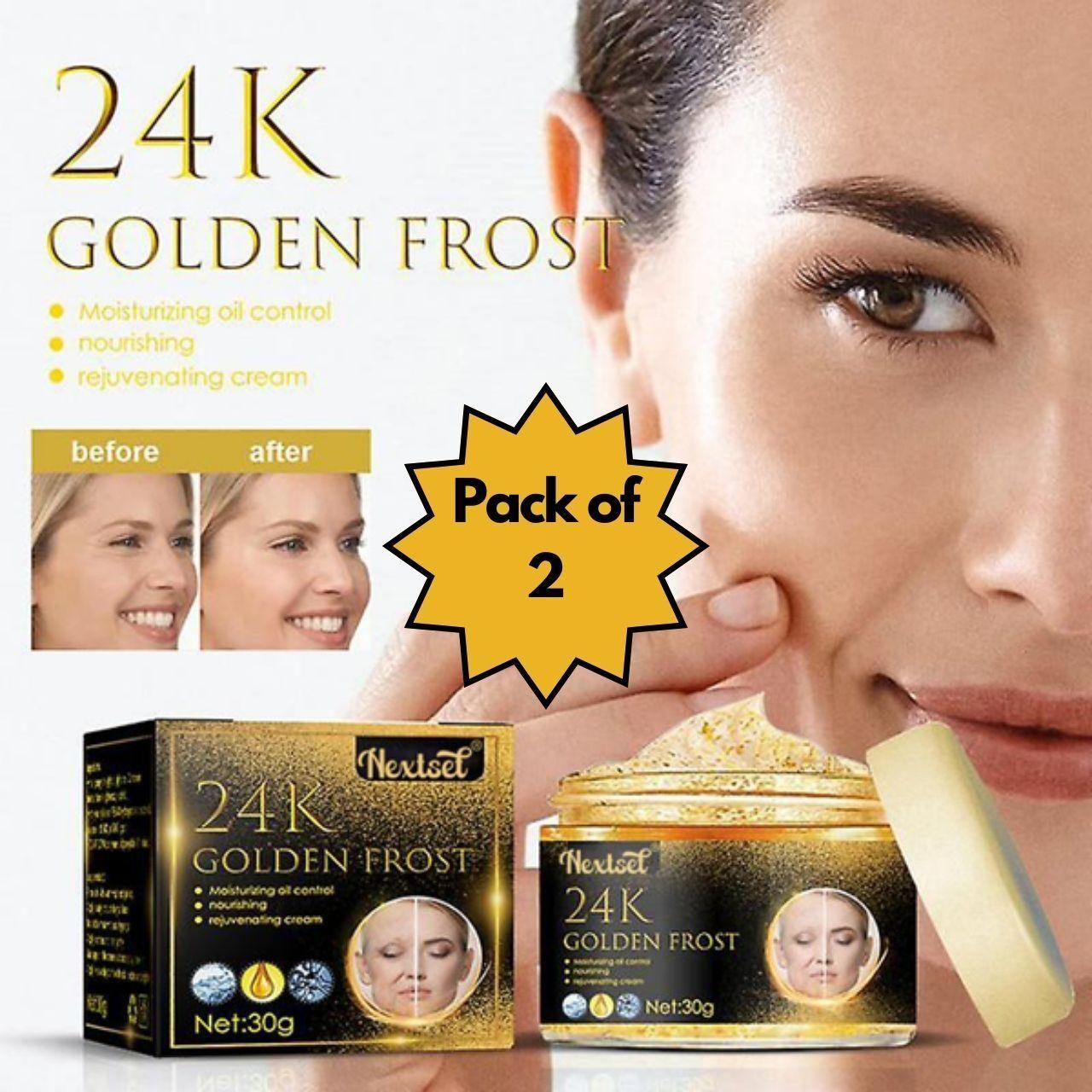 24K Gold Face Cream (Pack of 2) - Shopsy